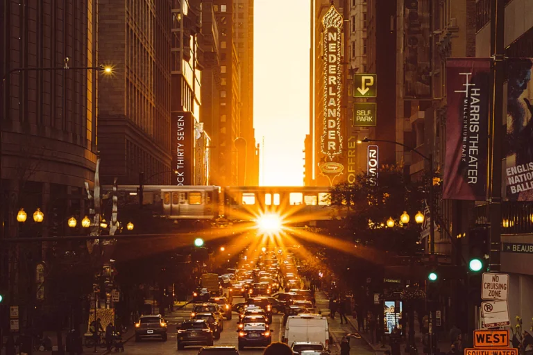 Chicago’s Skyscraper Sunset Phenomenon Peaks This Week, Here’s Where to See It
